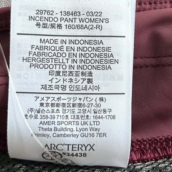 Arc"teryx Incendo Pants - Womens size 2 New - SOLD - Picture 9 of 12